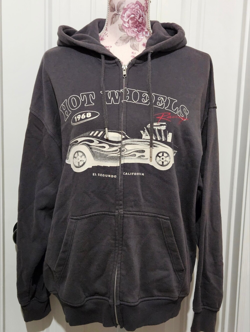 Hot Wheels 1968 Racing Hoodie El Segundo California full zip hoodie